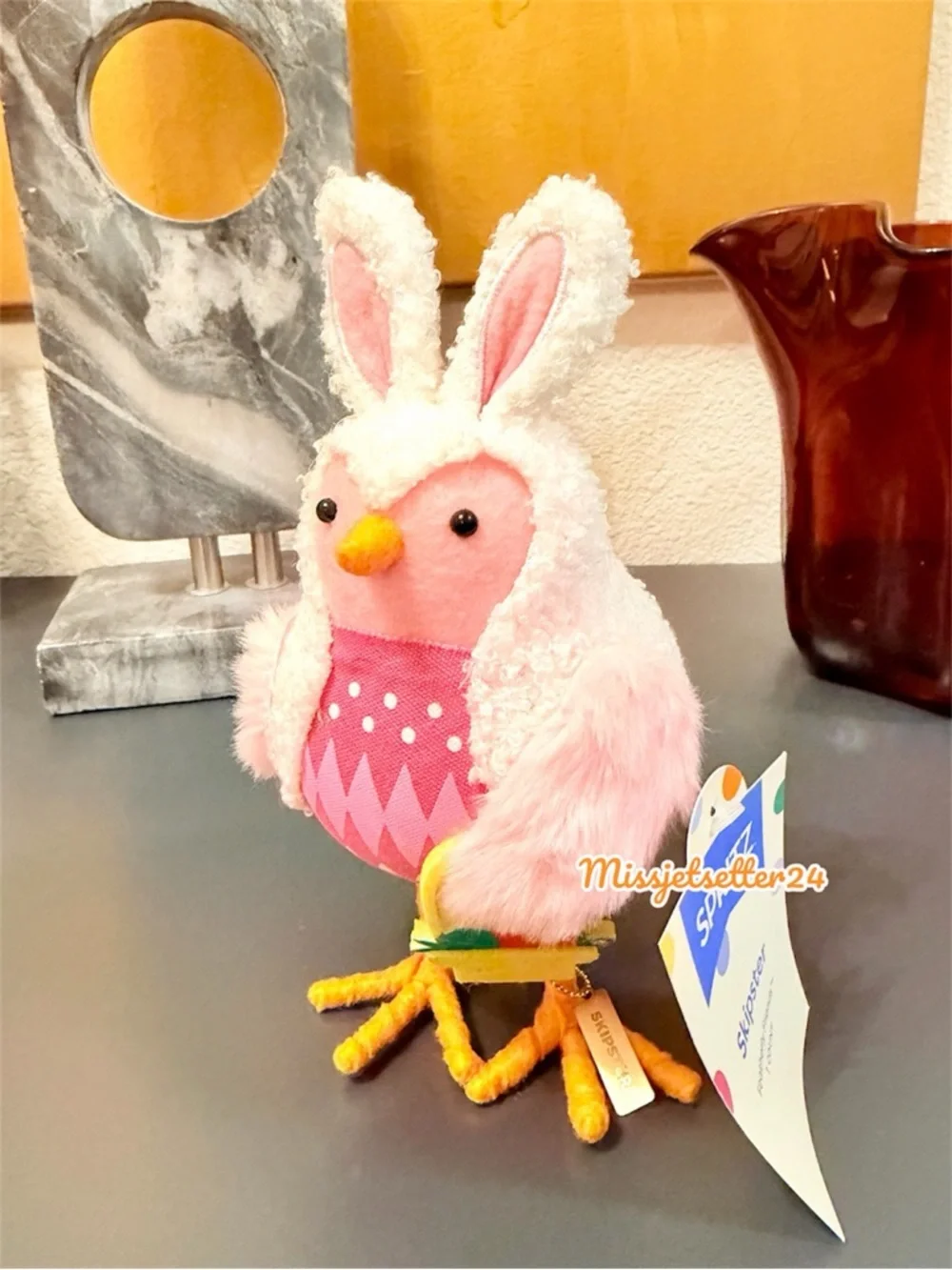 Target Featherly Friends Skipster Easter Bunny Bird With Basket Of Eggs NEW